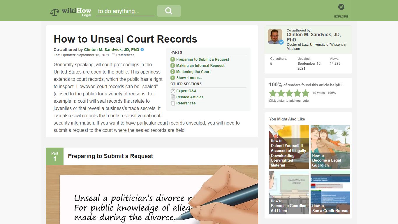 How to Unseal Court Records (with Pictures) - wikiHow Legal